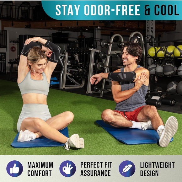 Elbow Brace 2 Pack for Tennis & Golfer's Elbow Pain Relief - Picture 4 of 7